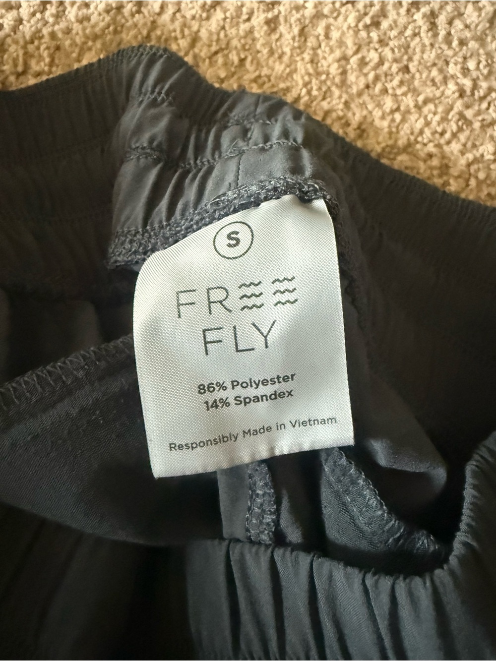 Free Fly Apparel Women’s Athletic Shorts in Slate Blue - Picture 3 of 3